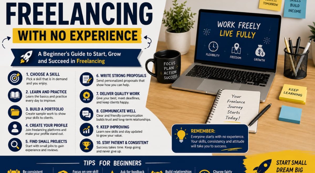 How to Start Freelancing with No Experience: A Beginner's Guide (2026)