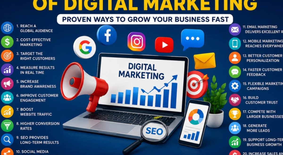 The 20 Biggest Advantages of Digital Marketing: Proven Ways to Grow Your Business Fast